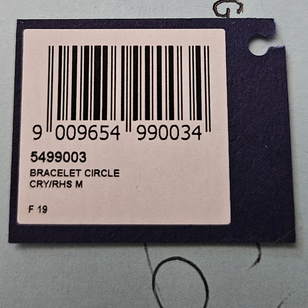 Tag for Swarovski White/Silver Further Bracelet Rhodium-Plated